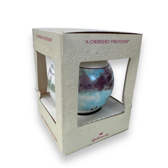 Hallmark Keepsake Ornament A Cherished Friend 1979 Ornament Glass Ball Christmas - Picture 7 of 16
